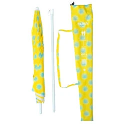 Decathlon PARASOL DE PLAGE PARUV 160 UPF 50+ 2 PLACES - IMPRIMÉ JAUNE -Le Surf Boutique parasol de plage paruv 160 upf 50 2 places imprime jaune 5