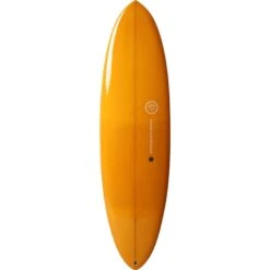Planche De Surf BEAVER Mid Length Twin Pin Double Layer Orange 6'6" -Le Surf Boutique planche de surf beaver mid length twin pin double layer orange 66 1