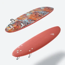 Planche De Surf Mousse 7' - 500 Orange -Le Surf Boutique planche de surf mousse 7 500 orange 2