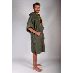 Poncho De Surf Vert | 100% Coton | Taille Unique | Unisexe | Avec Manches -Le Surf Boutique poncho de surf vert 100 coton taille unique unisexe avec manches 2