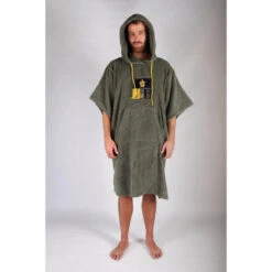 Poncho De Surf Vert | 100% Coton | Taille Unique | Unisexe | Avec Manches -Le Surf Boutique poncho de surf vert 100 coton taille unique unisexe avec manches 4
