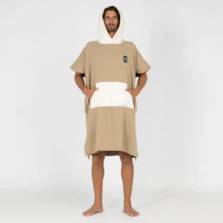 Poncho Surf Adulte - 500 Sable -Le Surf Boutique poncho surf adulte 500 sable 2