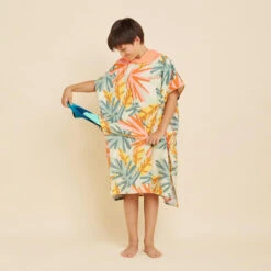 Poncho Surf Enfant 135 à 160 Cm - 550 Jungle -Le Surf Boutique poncho surf enfant 135 a 160 cm 550 jungle 4