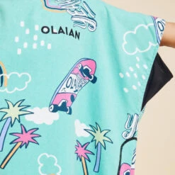 Poncho Surf Enfant 135 à 160 Cm - 550 Skatepark -Le Surf Boutique poncho surf enfant 135 a 160 cm 550 skatepark 5