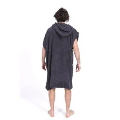 Poncho Surf | Gris | Sans Manches | Grande Taille -Le Surf Boutique poncho surf gris sans manches grande taille 3