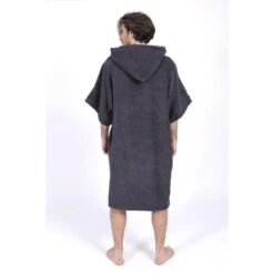 Poncho Surf Gris | Taille Unique | 100% Coton | Unisexe | Avec Manches -Le Surf Boutique poncho surf gris taille unique 100 coton unisexe avec manches 2