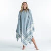 Serviette De Plage Poncho 190 X 190 Cm - Gris Bleu 2 Serviette De Plage Poncho 190 X 190 Cm - Gris Bleu -Le Surf Boutique serviette de plage poncho 190 x 190 cm gris bleu