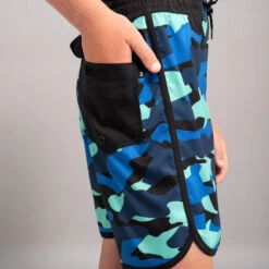 SHORT DE BAIN 500 BLEU CAMO -Le Surf Boutique short de bain 500 bleu camo 7