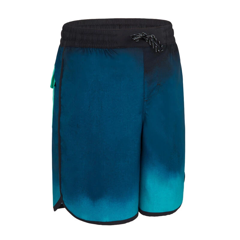 SHORT DE BAIN 500 BLEU NOIR 3 SHORT DE BAIN 500 BLEU NOIR