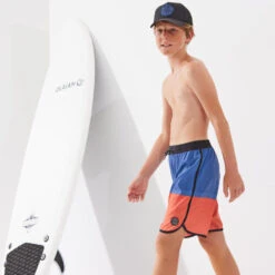 SHORT DE BAIN 500 BLEU ROUGE -Le Surf Boutique short de bain 500 bleu rouge 5