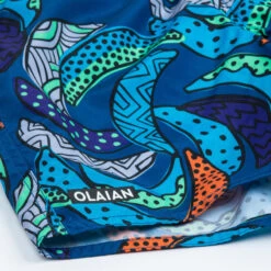 Short De Bain Garçon - 100 Banana Bleu -Le Surf Boutique short de bain garcon 100 banana bleu 3