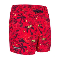Short De Bain Garçon - 100 Happysurf Rouge