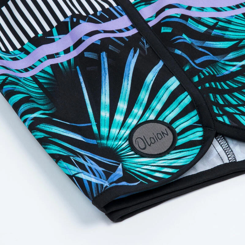 Short De Bain Garçon - 500 Palmsand Noir 6 Short De Bain Garçon - 500 Palmsand Noir – Image 4