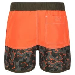 Regatta Short De Bain SERGIO Enfant (Orange Vif / Vert Kaki Sombre) -Le Surf Boutique short de bain sergio enfant orange vif vert kaki sombre 2