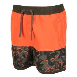 Regatta Short De Bain SERGIO Enfant (Orange Vif / Vert Kaki Sombre) -Le Surf Boutique short de bain sergio enfant orange vif vert kaki sombre 3