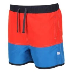 Regatta Short De Bain SERGIO Enfant (Rouge Vif / Bleu Vif) -Le Surf Boutique short de bain sergio enfant rouge vif bleu vif 2