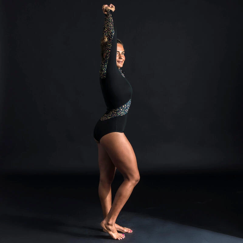 Shorty Culotte Manches Longues Front Zip LEO 6 Shorty Culotte Manches Longues Front Zip LEO – Image 4