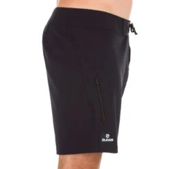Surf Boardshort Court 500 Uni Full Black -Le Surf Boutique surf boardshort court 500 uni full black 1