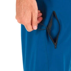 Surf Boardshort Long 500 Uni Blue -Le Surf Boutique surf boardshort long 500 uni blue 2