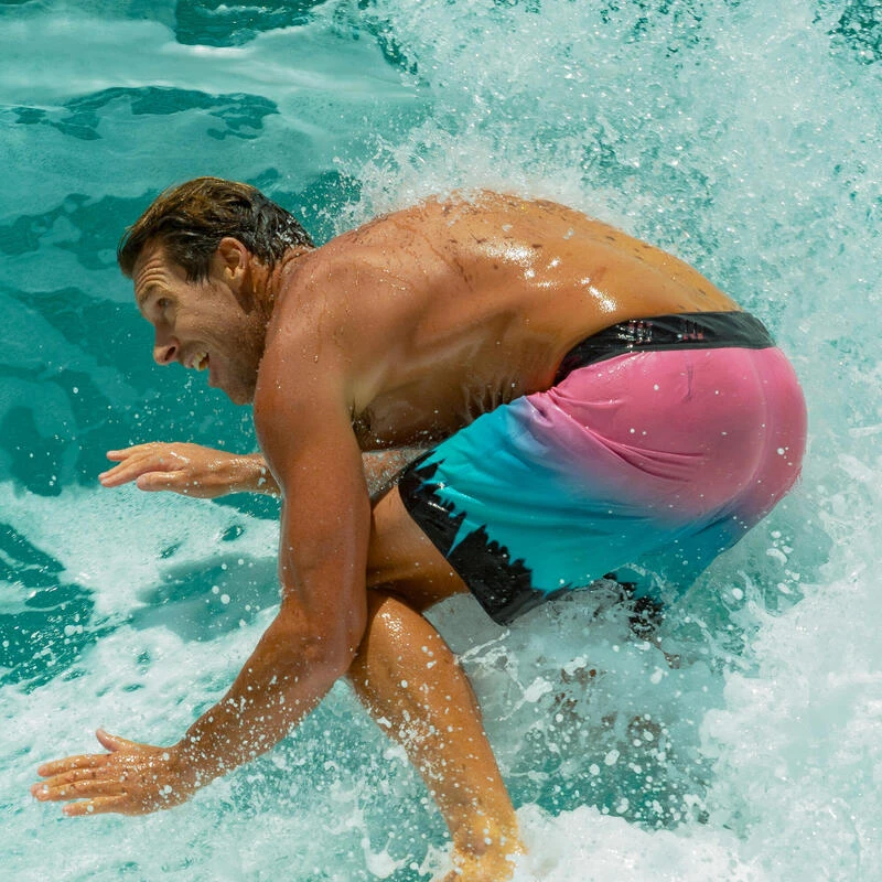 Surf Boardshort Long 900 Grungy Pink. 4 Surf Boardshort Long 900 Grungy Pink. – Image 2