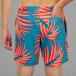 Surf Boardshort Standard 100 BIGPALM BLUE 12 Surf Boardshort Standard 100 BIGPALM BLUE -Le Surf Boutique surf boardshort standard 100 bigpalm blue 3