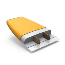 SURF MOUSSE 100 6'8" Livrée Avec Un Leash Et 3 Ailerons . -Le Surf Boutique surf mousse 100 68 livree avec un leash et 3 ailerons 2