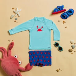 T-shirt Anti UV Bébé Manches Longues Bleu 11 T-shirt Anti UV Bébé Manches Longues Bleu -Le Surf Boutique t shirt anti uv bebe manches longues bleu 1