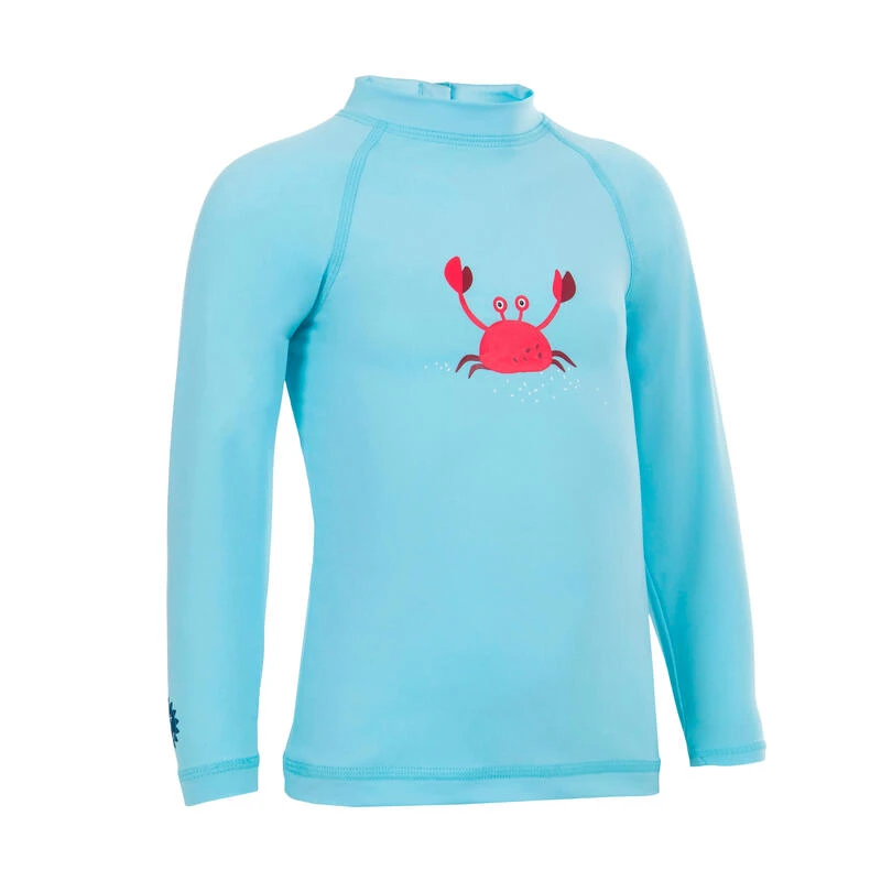 T-shirt Anti UV Bébé Manches Longues Bleu 3 T-shirt Anti UV Bébé Manches Longues Bleu