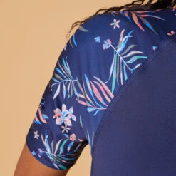 Roxy Tee Shirt Anti UV Femme Manches Courtes Surf Floral Bleu 13 Roxy Tee Shirt Anti UV Femme Manches Courtes Surf Floral Bleu -Le Surf Boutique tee shirt anti uv femme manches courtes surf floral bleu 5