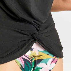 Tee Shirt Anti Uv Manches Courtes Femme - Emily Noir -Le Surf Boutique tee shirt anti uv manches courtes femme emily noir 3