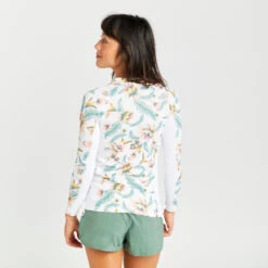 Tee Shirt Anti Uv Manches Longues Femme - 500 Belly Blanc 11 Tee Shirt Anti Uv Manches Longues Femme - 500 Belly Blanc -Le Surf Boutique tee shirt anti uv manches longues femme 500 belly blanc 3