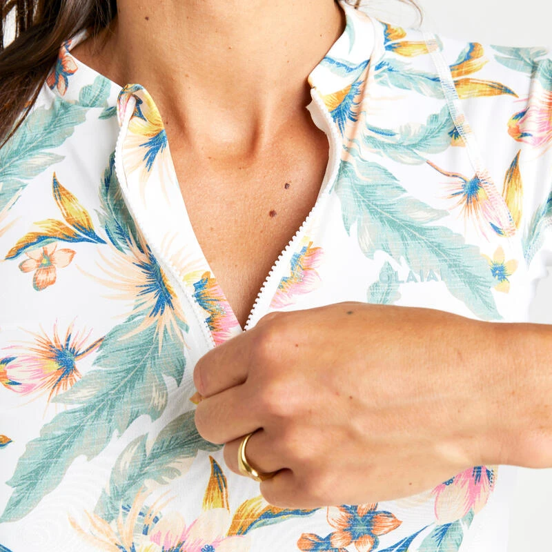 Tee Shirt Anti Uv Manches Longues Femme - 500 Belly Blanc 7 Tee Shirt Anti Uv Manches Longues Femme - 500 Belly Blanc – Image 5