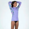 Tee Shirt Anti Uv Manches Longues Fille - 500 Orchid Violet -Le Surf Boutique tee shirt anti uv manches longues fille 500 orchid violet