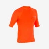Tee Shirt Anti Uv Surf Top 100 Manches Courtes Homme Orange Fluo -Le Surf Boutique tee shirt anti uv surf top 100 manches courtes homme orange fluo