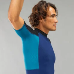 Tee Shirt Anti Uv Surf Top 500 Manches Courtes Homme Bleu -Le Surf Boutique tee shirt anti uv surf top 500 manches courtes homme bleu 4