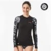 Tee Shirt Anti Uv Surf Top 500 Manches Longues Femme AKARU -Le Surf Boutique tee shirt anti uv surf top 500 manches longues femme akaru